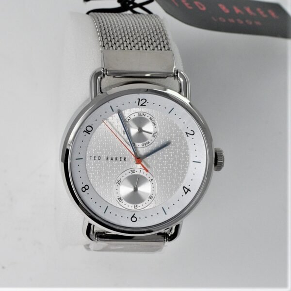 Ted Baker Brixam Multifunction Watch Silver Mesh Strap BKPBXF005UO