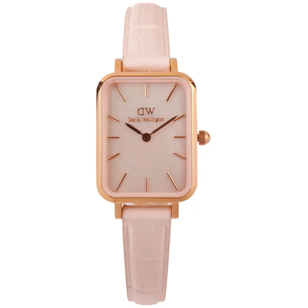 Daniel Wellington Ladies Watch Quadro Rouge Rose Gold 20mm DW00100508