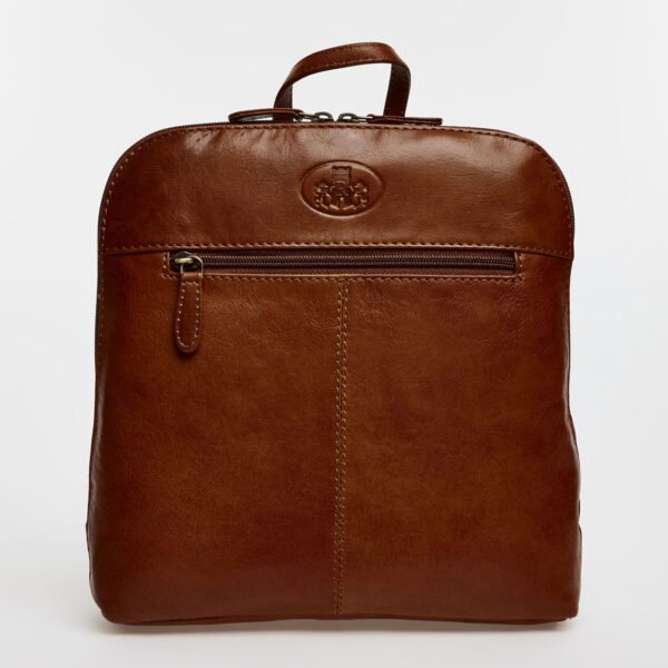 ROWALLAN Cognac Leather Backpack 31-1987
