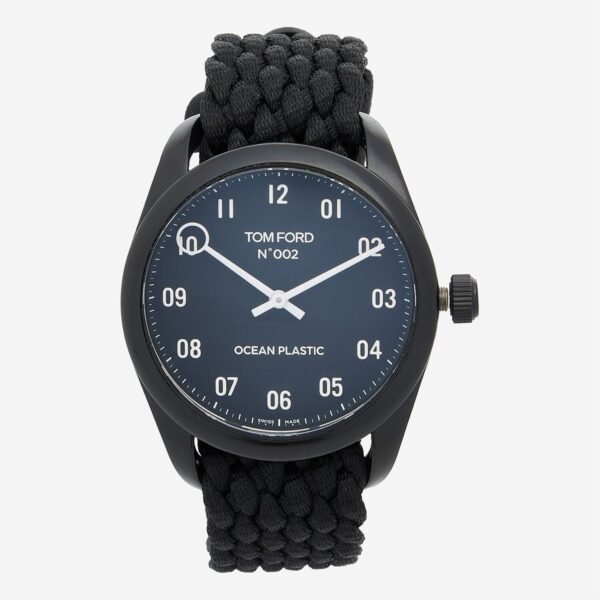 TOM FORD N.002 Ocean Plastic Quartz Black Dial Watch TF0120209878