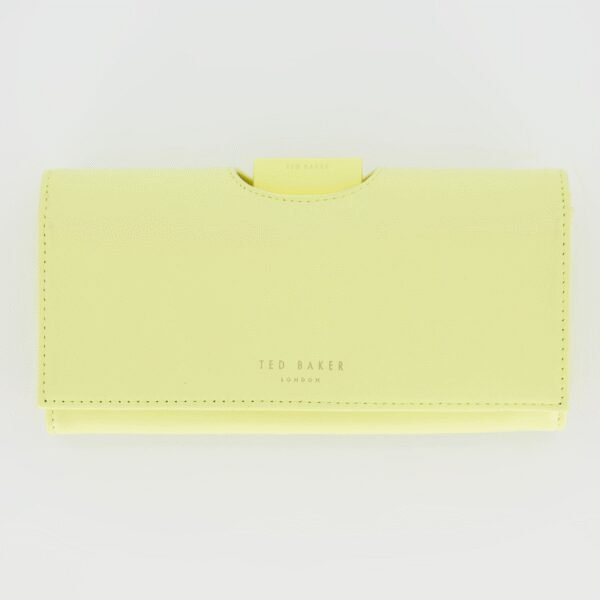 TED BAKER Seldaa Large Bobble Purse Leather Wallet Yellow