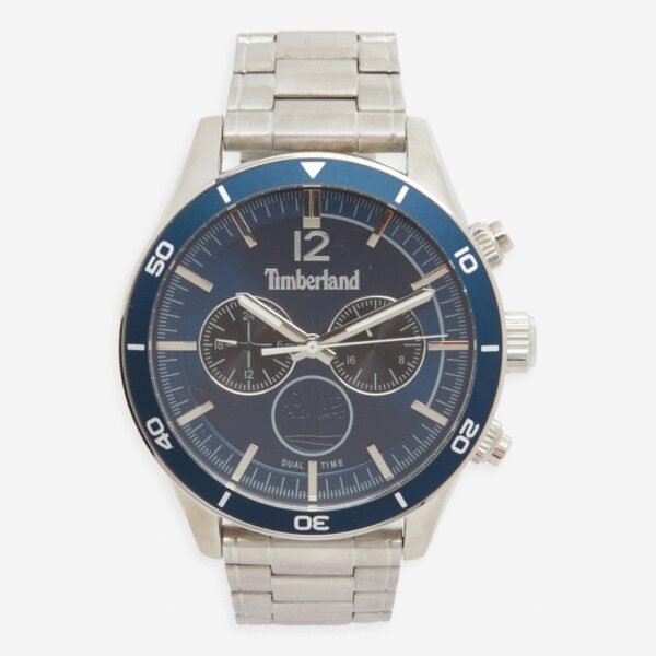 Timberland Men's Watch Blue Dial & Silver Strap 46mm TDWGK2230905 | Stylish Reliable Watch for Everyday Wear | Water Resistant 5ATM