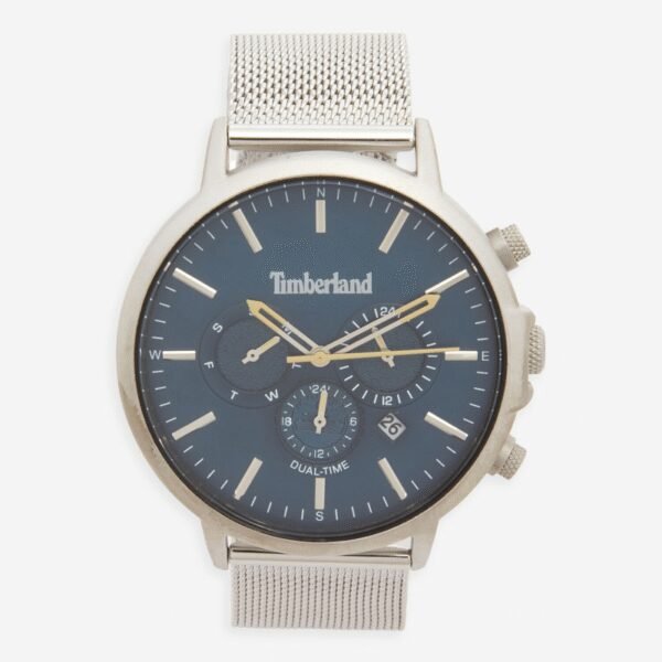Timberland Langdon Men's Watch | 45mm Stainless Steel | Dual Time Zone | Date | TBL.15651JYS/03MM