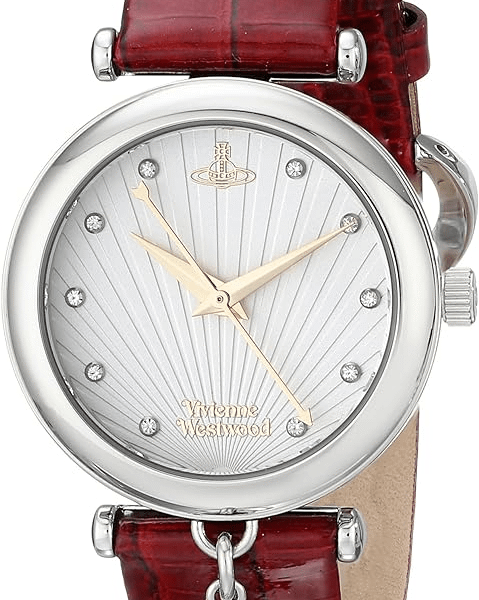 VIVIENNE WESTWOOD Watch | Trafalgar Stone Set | Red Leather VV108WHRD