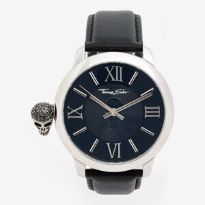 Thomas Sabo Men's Wristwatch Rebel With Karma WA0297-218-203-46 MM Leather