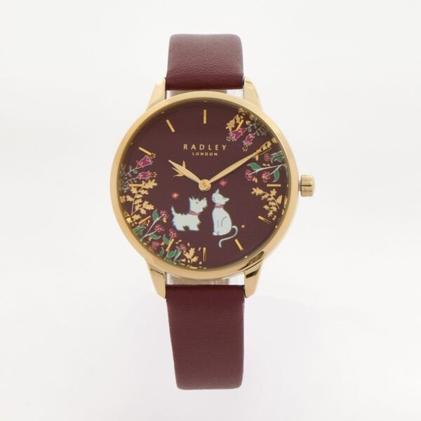 Radley Ladies Watch RY21488 Essex Road Responsible Sustainable Burgundy Leather Strap