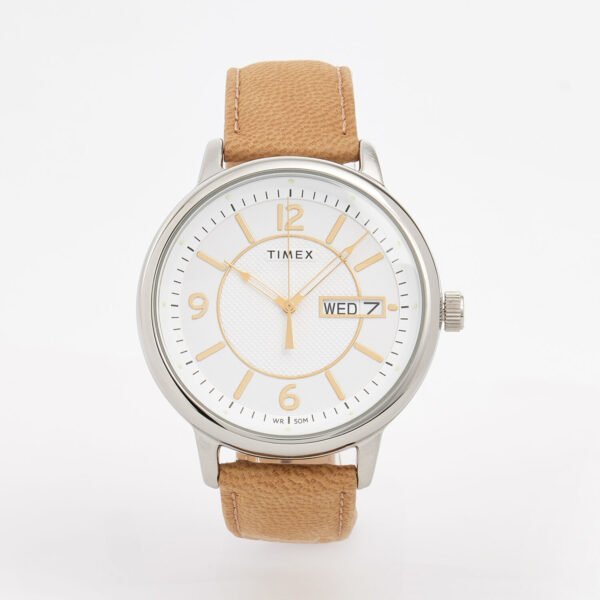 TIMEX Watch CHICAGO Day Date Chicago White Dial TW2V28900