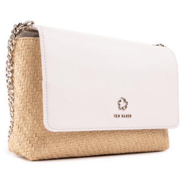 Ted Baker Bag | Magdia Raffia Crossbody | White Ecru