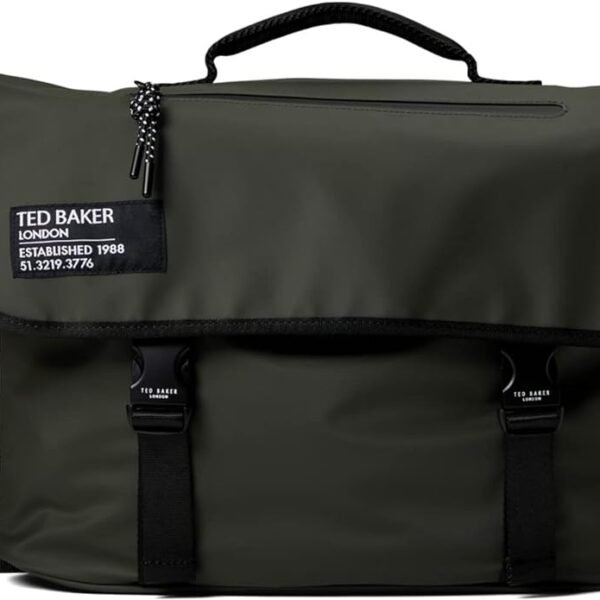 Ted Baker London Strole Rubberised Shell Bag Olive