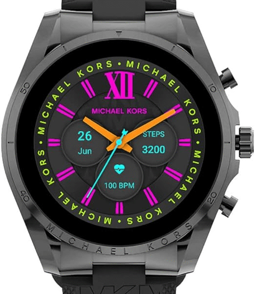 Michael Kors Gen 6 Bradshaw Black Silicone Touchscreen Smartwatch MKT5154