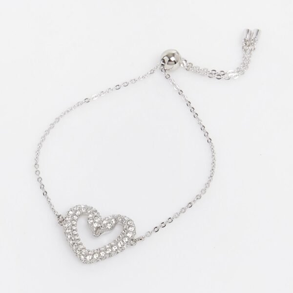 Swarovski Una Bracelet | Swans Heart | White | Rhodium | 5625534