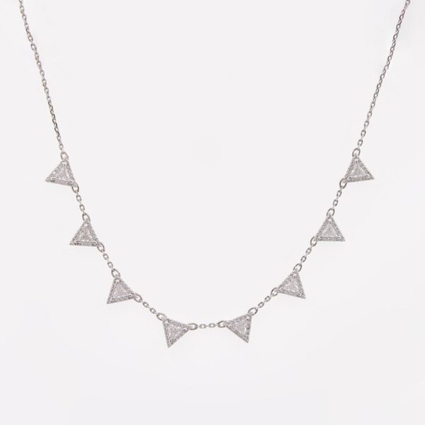 SWAROVSKI Ortyx necklace | Triangle cut | White | Rhodium plated | 5643021