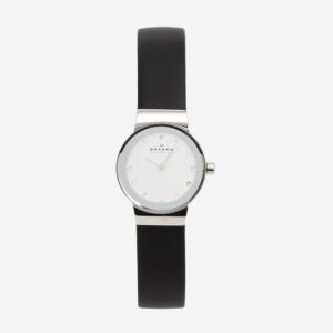 Skagen Freja Lille Watch | SKW3119 | Black Leather Strap