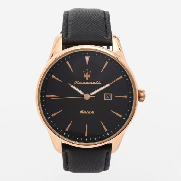MASERATI Watch Unisex Tradizione Solar Black Leather R8851146001