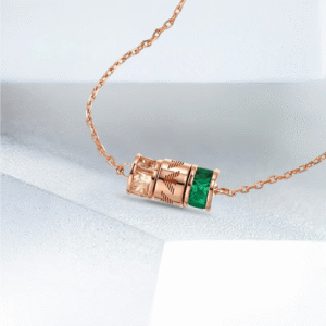 Emporio Armani Necklace Essential Rose Gold Tone Sterling Silver Components EG3577221