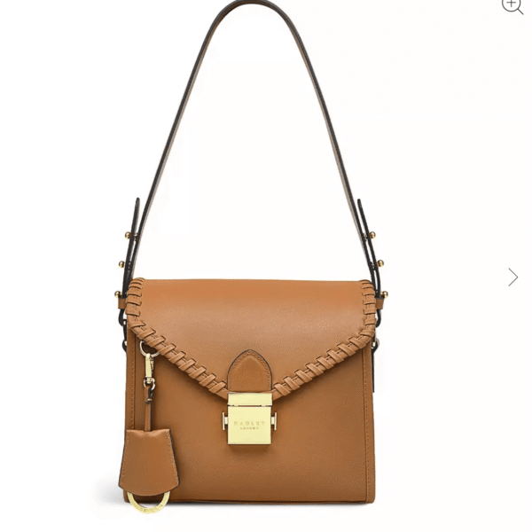 Radley Loaf Lane Crafted Butterscotch Leather Small Flapover Shoulder Bag H5937259