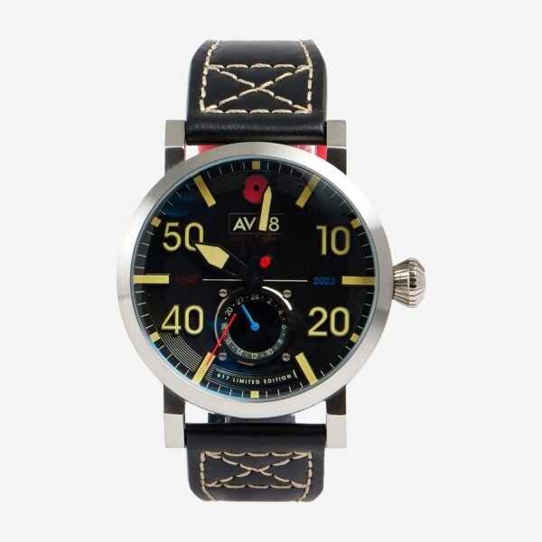 AVI-8 DAMBUSTER 80th Anniversary Royal British Legion Meca-Quartz Limited Edition Onyx Black