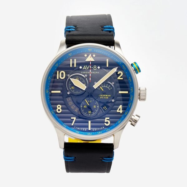 AVI-8 AV-4109-03 Mens Flyboy Spirit Of Tuskegee Watch and Strap Gift Set