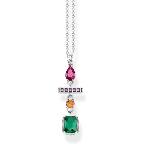 Thomas Sabo Women Silver Pendant Necklace SET0359-494-11-L503