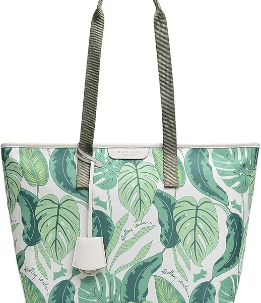 Radley Cross Radley Palm Tote Bag Green White Medium H4324109