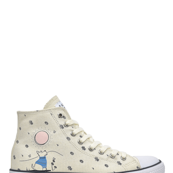 Radley High Top Floral Canvas Women Trainers in Natural Q5767287F