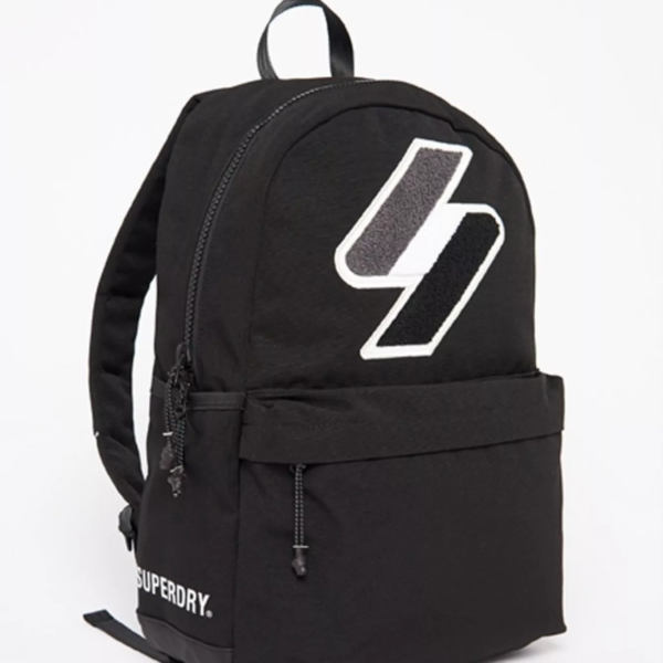 Superdry Code Montana Backpack Rucksack Black Graphic W9110532A