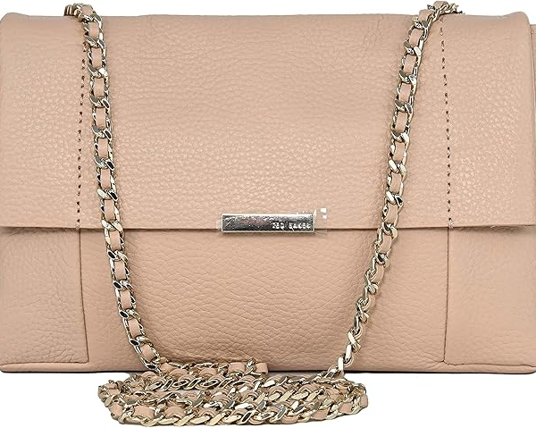TED BAKER Parson Unlined Soft Leather Crossbody Bag Taupe