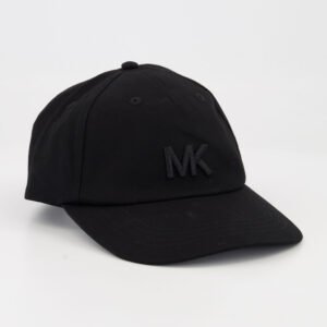 Michael Kors Black MK Logo Strap Back Baseball Cap Hat Unisex One Size