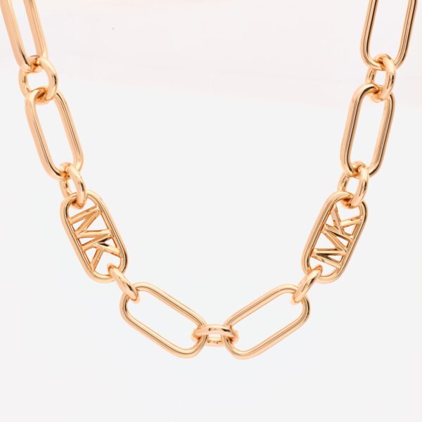 Michael Kors Necklace 14K Precious Metal-Plated Brass Empire Link Chain MKJ8052791