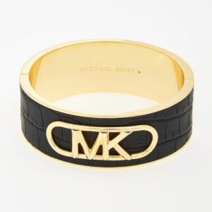 Michael Kors 14K Gold-Plated Croc Empire Bangle Bracelet MKJ8275WM710