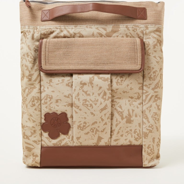 TED BAKER Edwood printed cotton-canvas backpack