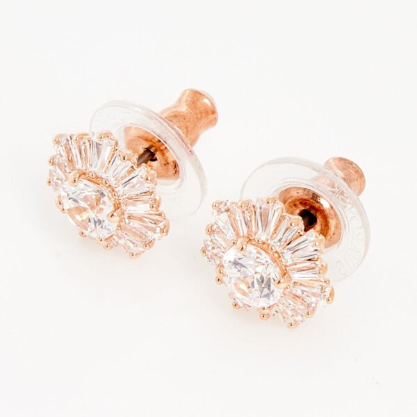 Swarovski Sunshine stud earrings Mixed cuts, Sun, White Rose gold 5492263