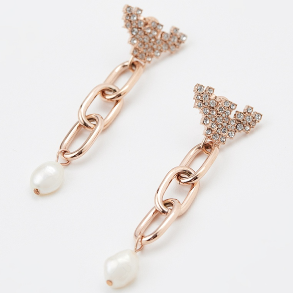 Emporio Armani White Freshwater Pearl Drop Earrings EGS2964221