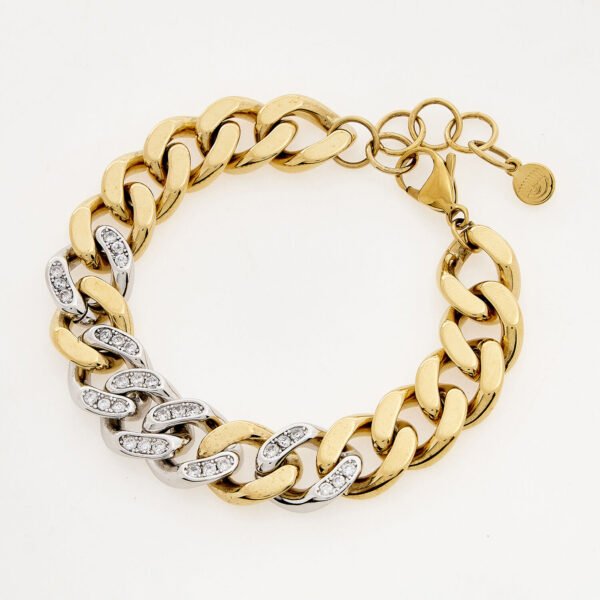 Chiara Ferragni Chain Collection Gold & Rhodium Plated Bracelet J19AUW04