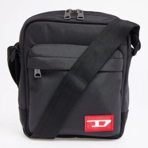 Diesel Ware Black Recycled Nylon Shoulder Bag for Men – Crossbody Messenger