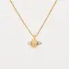 UNO DE 50 Refraction Necklace Gold-Plated Zamak Crystal Handmade Spain