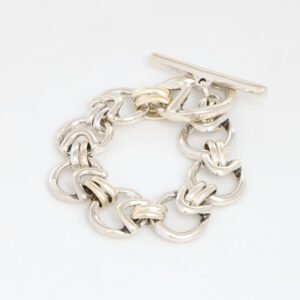 UNOde50 Roundabout Silver Plated Bracelet T-Bar Clasp PUL2086MTL0000M