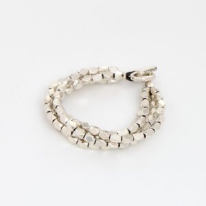 UNO de 50 Paths T-Bar Bracelet Silver Plated Multi Band Glow Collection