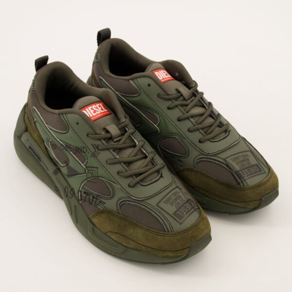 Diesel S-Serendipity Sport Sneakers graphic logo prints Green