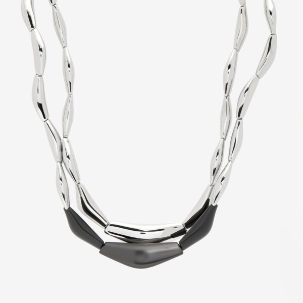 Breil FLOWING Multi-Wearable Necklace Stainless Steel Black Anodized Aluminium