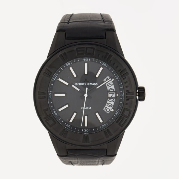 Jacques Lemans Unisex Analogue Quartz Watch with Leather Strap 1-1770J