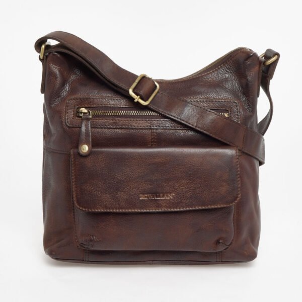 Rowallan Apache Leather Shoulder Bag Brown Messenger CrossBody 31-2749/02