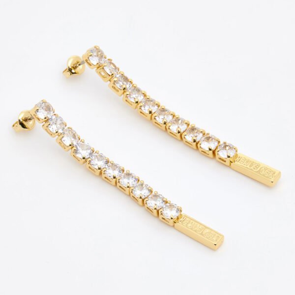 Ted Baker Earrings Mellsie Yellow Gold Crystal Drop TBJ3662-02-02