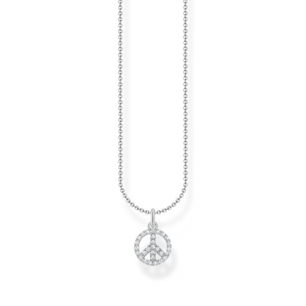 Thomas Sabo Sterling Silver & CZ Peace Necklace