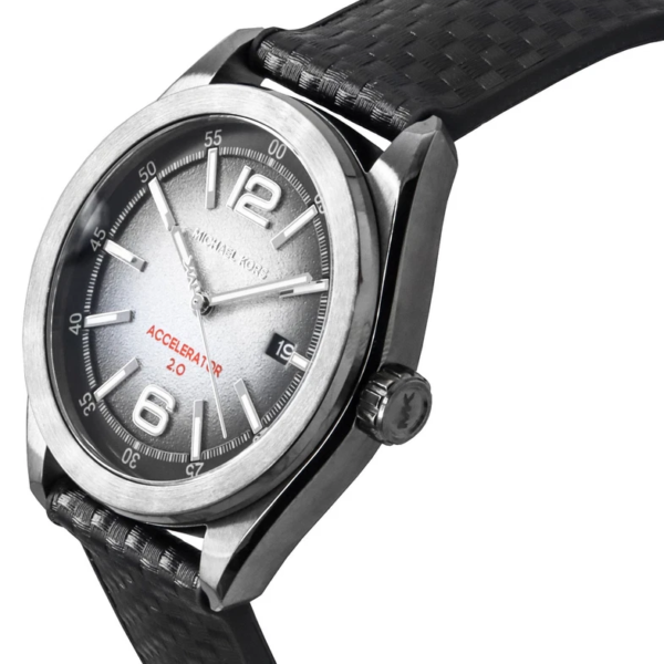 Michael Kors Accelerator 2.0 Silicone Strap Grey Dial Quartz MK9175 Men's Watch