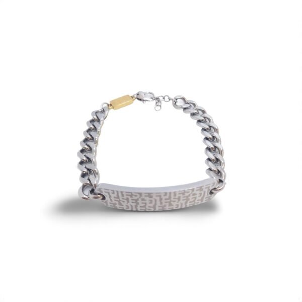 Diesel Bracelet DX1429931 Font Two-Tone Silver Stainless Steel Chain