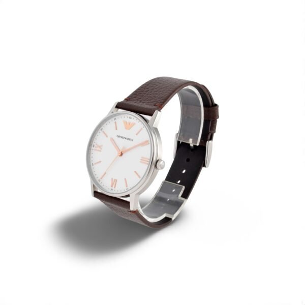Emporio Armani AR11173 Men's Dress Watch Brown Leather Strap