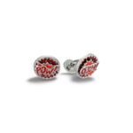 Tateossian Red Comic POW! OUCH! Rotating Rhodium Cufflinks CL6470 📝 Item Description: Add a punch of personality to your look with these Tateossian comic-inspired cufflinks. Crafted from rhodium-plated base metal with vivid red enamel, each cufflink features a playful rotating design showcasing "POW!" and "OUCH!" comic expressions. With three skilfully layered discs that spin, these cufflinks deliver a dynamic, fun movement that brings comic book nostalgia to life. Each pair is unique – the cufflinks may show POW! and OUCH! together or mixed across the two. Whether for a bold office statement or a quirky gift, these cufflinks are a perfect blend of humour and high-end design. Presented in official Tateossian packaging, they're a stylish accessory with a unique twist. 📋 Item Specifics (Text Format): Brand: Tateossian Model Number: CL6470 Material: Enamel Metal: Rhodium-plated base metal Type: Cufflinks Style: Novelty / Pop Art / Comic-Inspired Design: Red enamel "POW!" and "OUCH!" graphics Design Variation: Each pair may display POW! and OUCH! together or mixed Mechanism: Rotating, 3-layer spinning design Clasp Type: Button Size: Diameter approx. 1.5cm to 2.5cm Packaging: Comes in original manufacturer’s box Department: Men Occasion: Statement, Gift, Office, Weddings, Fun events Condition: Brand new 🔍 10 Best SEO Phrases (Comma-Separated): Tateossian cufflinks men, Groomsmen comic cufflinks, Rhodium red cufflinks, POW OUCH cufflinks, Novelty spinning cufflinks, Comic book cuff links, Designer cufflinks Tateossian, Funny enamel cufflinks, Tateossian CL6470, Men's rotating cufflinks