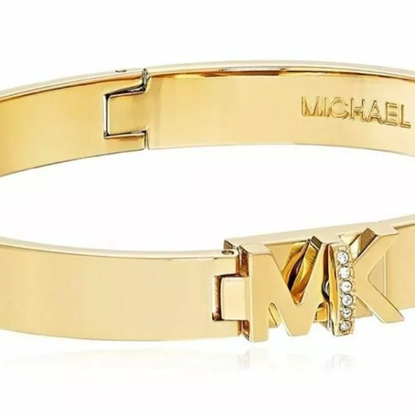 Michael Kors Gold-Tone Stainless Steel Bangle Bracelet MKJ7697710