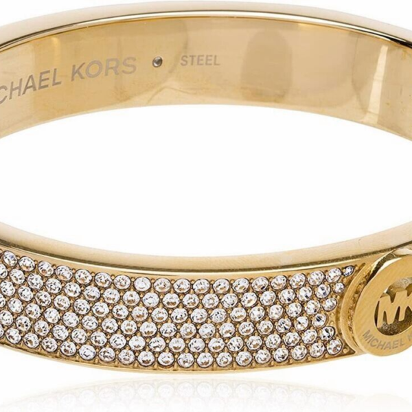 Michael Kors Pavé Fulton Hinge Bangle Bracelet - Gold Tone MKJ3998710